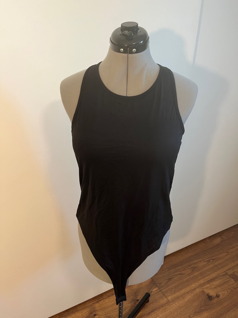 Klassy Network Black Racerback Bodysuit